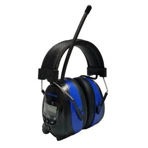 EM3001 Rechargeable Bluetooth Hearing Protector with Noise Reduction FM DAB+ Radio ABS Electronic Safety Earmuffs