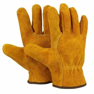 Welder Gloves Cow Leather Fireproof Anti Heat Safety and Protective Welding Gloves for Tig and Mig Welding Gloves Cheap Price
