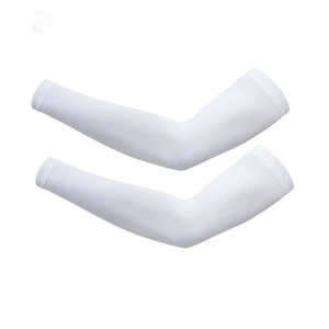 Women and Men's Athletic Sports Compression Arm Sleeves Long Cooling UV Sun Protection Cover for Running and Cycling