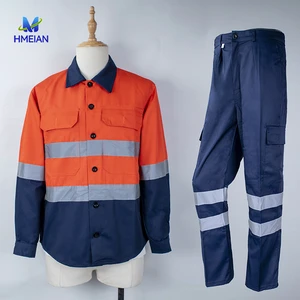Safety High Visibility Anti-Static Reflective Workwear Jacket Cotton+Conductive Fiber