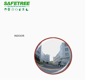 Safetree Unbreakable Acrylic Traffic Safety Convex Mirror Outdoor Use with Cap