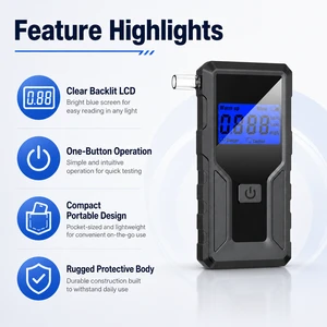 2025 Advanced Precision Personal Use Breathalyzer High-Accuracy BAC Meter Safe Driving Alcohol Tester