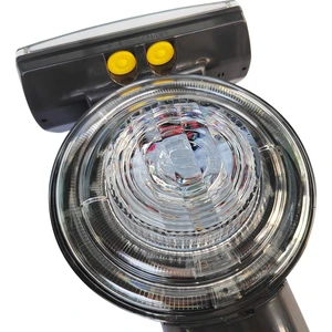 Synchronous Solar Dry Battery Powered Traffic Light LED Beacon Light PC & ABS Material Warning Flashing Guide Indicator