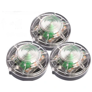 High-Intensity LED Emergency Beacon 2 Flash Modes 6V Magnetic Base Roadway Safety Flare/Steady Traffic Light