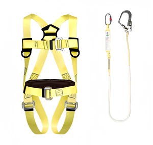 High-Altitude Work Harness Dual-Hook Safety Belt Full-Body Fall Protection 5-Point Webbing Complete Prevention Full Body Set