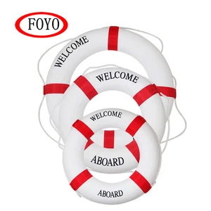 FOYO Brand Welcome Aboard Life Ring Inflatable Lifebuoy Saving Swimming Ring for Ship/yachat/kayak/boat
