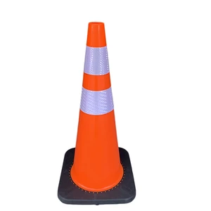 70cm Flexible PVC Traffic Cone for Traffic Safety Reflective Traffic Warning Product
