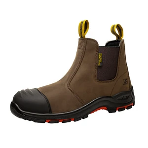 Men's Labor Protection Shoes European Standard Composite Toe Anti-smashing Anti-puncture Slip-on High Temperature Resistant