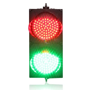 WDM Special Discount 200mm PC Red and Green Signal Flashing Light LED Traffic Light