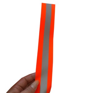 Custom Width Cotton Fire Retardant Fire Resistant Reflective Strip Fabric for Uniform