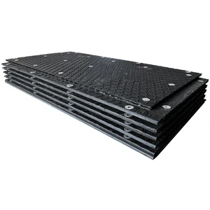 Portable Hdpe Waterproof Mud Control Roadway Panel For Heavy Equipment Construction Site Ground Protection Mat