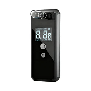 High Precision Fuel Cell Alcohol Tester Professional Breath Alcohol Detector with Battery and Fast Response