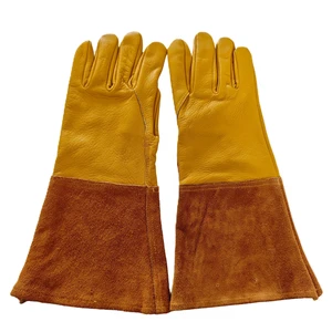 Customized Logo/Color Tig Welding Gloves Premium Cow Split Leather Anti-Heat Available in XL Size Different Sizes Available