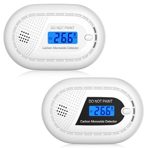 OEM ODM Stand Alone Built ABS Lithium Battery 10 Years Super Loud 85DB Voice Red Flash Light Warning Carbon Monoxide Detector