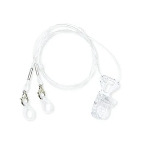Transparent Binaural Anti Loss Rope Hearing Aid Safety Protector Clip for BTE Hearing Aid Protection