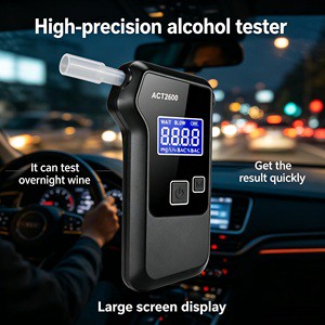 Hot-selling Portable Digital Breath Alcohol Tester Breathalyzer Alkoholtester, High Precision Alcohol Tester at Factory Price