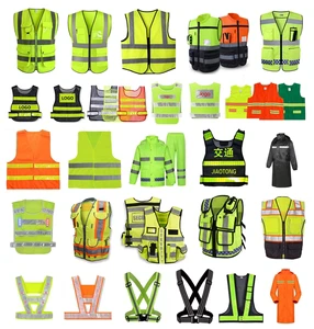 Coverall Safety Safty Vest Reflective Motorcycle Rain Jacket Vest Cycling Reflective Jaket New Shirt Design Valve Safeti