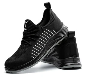 Factory Direct Lightweight Breathable Comfortable Construction Site Safety Shoes Anti-Crush Anti-Puncture Labor Protection