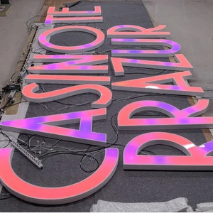 High Gloss Addressable RGB LED Letters | Custom Dynamic Color Changing Signage