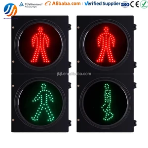 200mm Dynamic LED Pedestrian Traffic Light with Digital Countdown Timer for Crosswalk Safety Red Green LED Pedestrian Signal