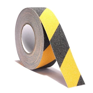 Yellow & Black Marking Anti Slip Safety Grip Tape with High Traction Grit Hazard Caution Warning Tape