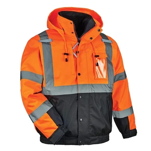 LED Flash Reflective High Visibility Safety Jacket Pants Set Industrial Worker Class 2 Uniform Polyester Customizable Colors