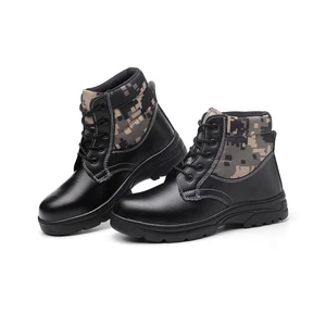Steel Toe Leather Safety Boots for Men | Waterproof, Non-slip, Smash & Puncture-Proof Work Shoes