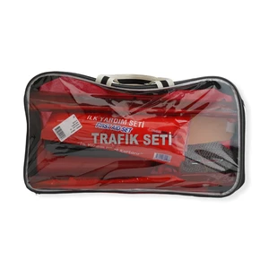 Teamcar All In-Bag Traffic Safety Tools 8 Pcs Including First Aid Kit and Fire Extinguisher