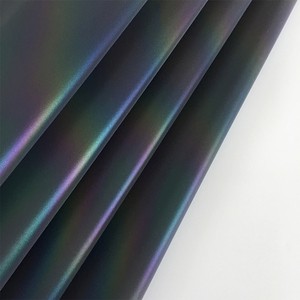 Hot Selling Rainbow Color Light Reflecting Material Iridescent Spandex Reflective Fabric Fashion Reflective Material Fabric