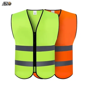 HBC Factory Price Reflective Safety Clothing Breathable With Pockets Safety Vest High Quality Cheapest Safety Vest Custom Logo