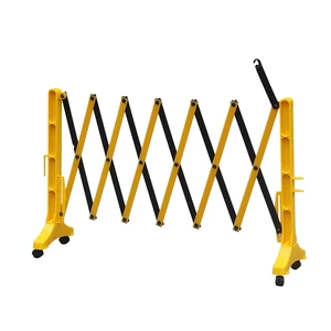 Guizhida Mobile Guardrail Portable Yellow/Red High-Intensity Prismatic Reflective PVC Coated 3mm Plastic Traffic Barrier IP66