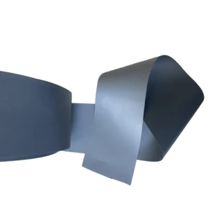 Custom Width Silver Polyester Micro Glass Bead Reflective Roll Fabric Material Reflective Tape for Garments Bags