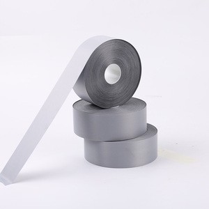 Reflective Material 5cm High-brightness Chemical Fiber Silver Gray Reflective Fabric Reflective Strip for Clothing