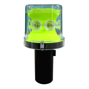 -20~80 Resistant Traffic Solar Warning Light with 500m Visibility ABS PC Material LED IP66 Rated for Highways Urban Roads