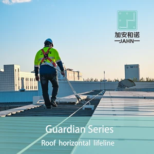 Horizontal Lifeline for PV Park Rooftop, Personal Fall Arrest Protection