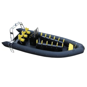 Fiberglass Rib Boats 7m Deep V Hull Heavy Duty ORCA Hypalon Inflatable Rib Passenger Boat RIB700 With CE Certificate