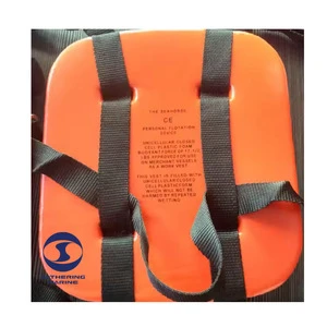 Marine Use Orange 74N PVC Three Pieces Life Vest Work Life Jacket