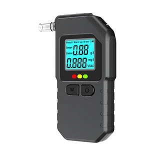 Portable Breath Alcohol Tester - High Precision Breathalyzer with 3-Color LED Indicator for DUI & Drunk Driving Detection