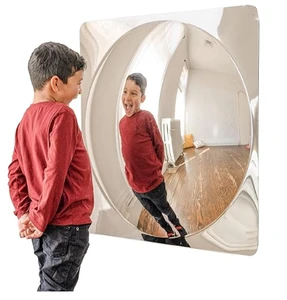 Acrylic Convex Wall Mirror Safety Mirror 4 Bubble Wide Angle PMMA Mirror For Kids Sensory Play And Cognitive Development