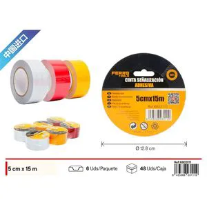 5cm X 15m Reflective Warning Tape Hardware Tools Made of Durable PET HDPE PVC Material