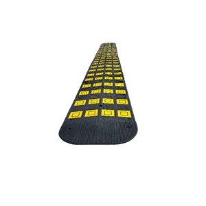 Wholesale Heavy-Duty Rubber Speed Bumps with 2 Channels for Driveways and Load Pads