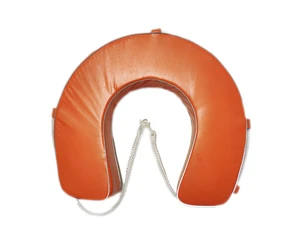 EVA Horseshoe Lifebuoy Ring With Orange/White/Yellow Color Buoyancy 120N