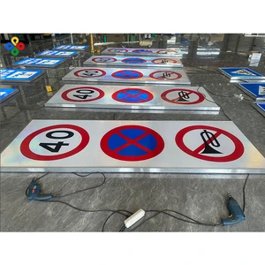 Customized Traffic Signs Print Aluminum Reflective Traffic Safety Sign Board Road Signs for Road Safety Awareness