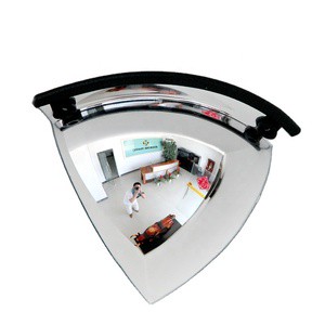 90 Degree Quarter Dome Mirror Unbreakable Traffic Road Safety Corner Reflective Convex Mirror