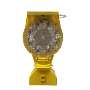 Solar LED Traffic Warning Light with Chasing & Flashing Feature