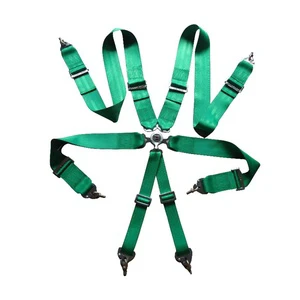New High-strength Racing Seat Belt Sports Track Seat Belt 6-point Fixed Installation Quick Release Polyester Seat Belt