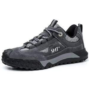 New Type Anti-Crush Anti-Slip Wear-Resistant Breathable Steel Head Work Safety Shoes Specially Designed for Factories