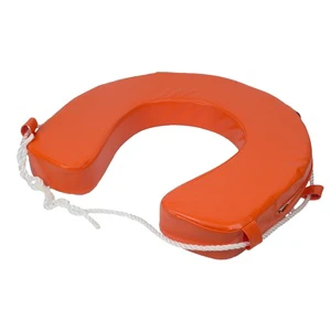 Yacht Boat U Type Horseshoe Lifebuoy Lifesaving PU+ EPE Material Yellow/Red/White Customized Logo Printing