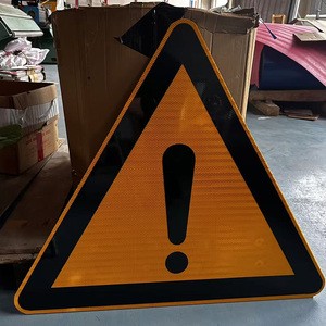 70cm\90cm Customized Triangle Caution Warning Traffic Sign Aluminum Reflective Custom Symbol Road Safety
