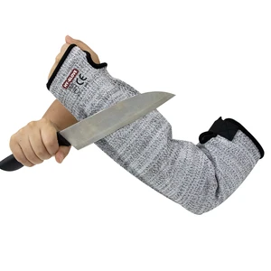 Safety Arm Sleeves Anti Cut Protective Guards Construction Sleeves Automobile Glass Industry HPPE Bruise Resistant Sleeves